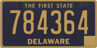 DE license plate 784364
