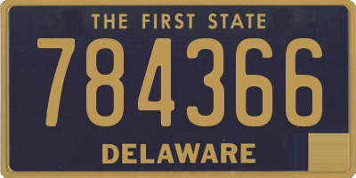 DE license plate 784366