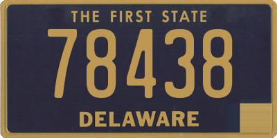DE license plate 78438