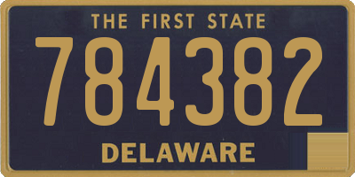 DE license plate 784382