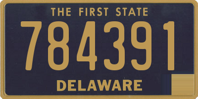 DE license plate 784391