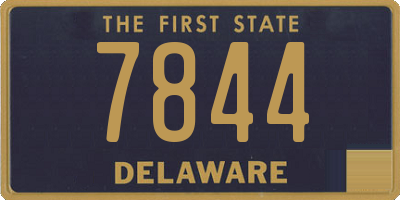 DE license plate 7844