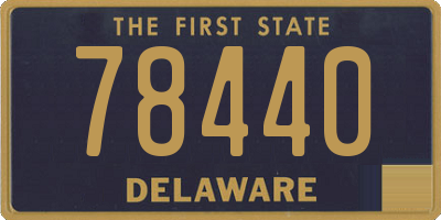 DE license plate 78440