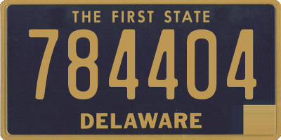 DE license plate 784404