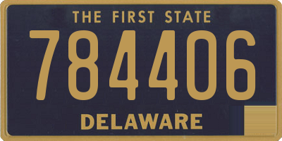 DE license plate 784406