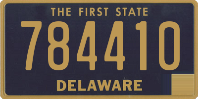 DE license plate 784410