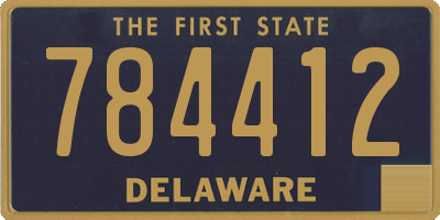 DE license plate 784412
