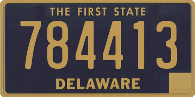 DE license plate 784413