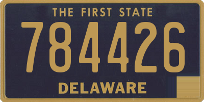 DE license plate 784426