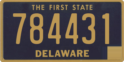 DE license plate 784431