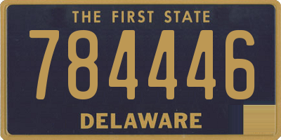 DE license plate 784446