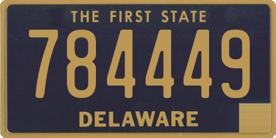DE license plate 784449