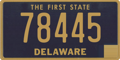 DE license plate 78445