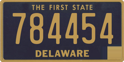 DE license plate 784454