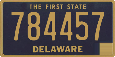 DE license plate 784457
