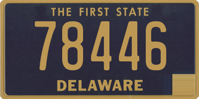 DE license plate 78446