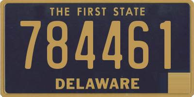 DE license plate 784461