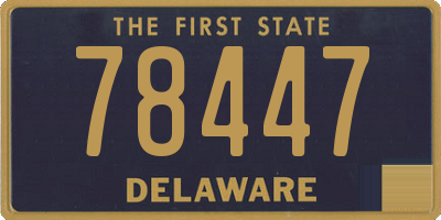 DE license plate 78447