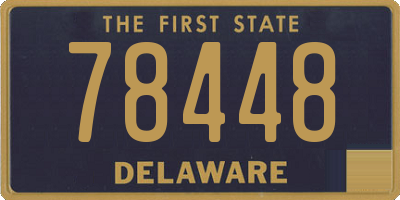 DE license plate 78448