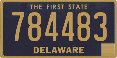 DE license plate 784483