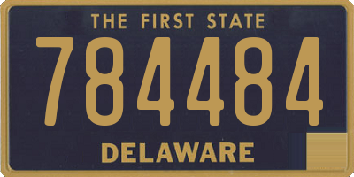 DE license plate 784484