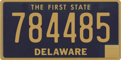 DE license plate 784485