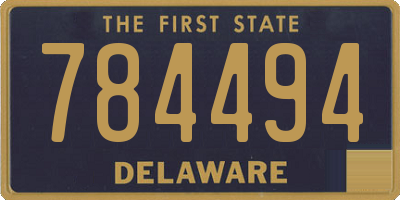 DE license plate 784494