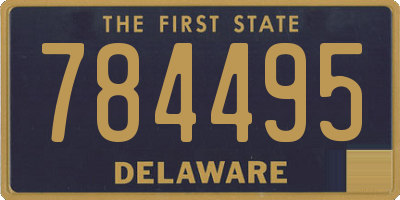 DE license plate 784495