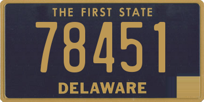 DE license plate 78451