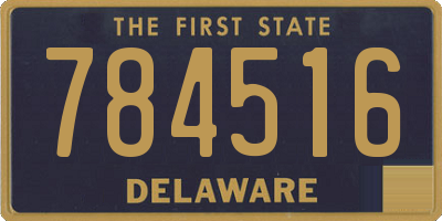 DE license plate 784516