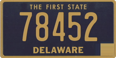 DE license plate 78452