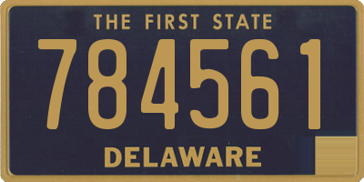 DE license plate 784561