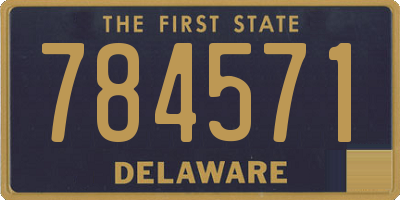 DE license plate 784571