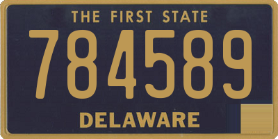 DE license plate 784589
