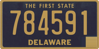 DE license plate 784591