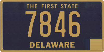 DE license plate 7846