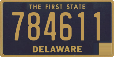 DE license plate 784611