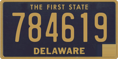 DE license plate 784619