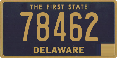 DE license plate 78462