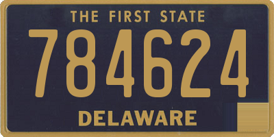 DE license plate 784624