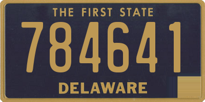 DE license plate 784641