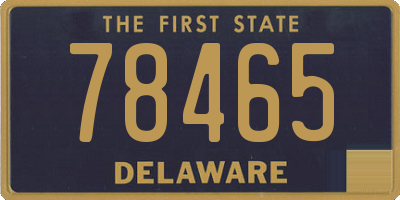 DE license plate 78465