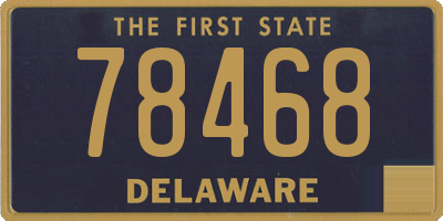 DE license plate 78468