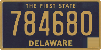 DE license plate 784680