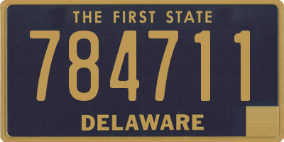 DE license plate 784711