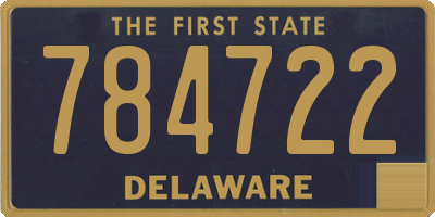 DE license plate 784722