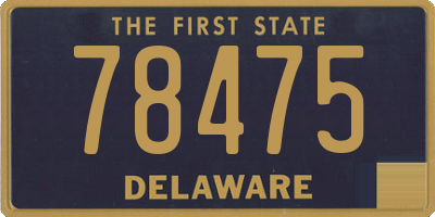 DE license plate 78475