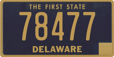 DE license plate 78477