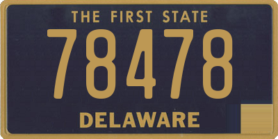 DE license plate 78478