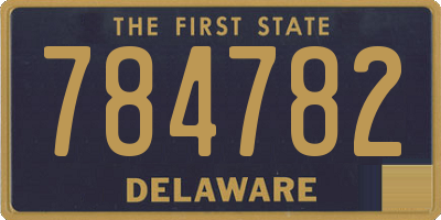 DE license plate 784782